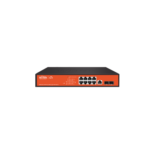 Купить Wi-Tek WI-PCMS310GF, Управляемый коммутатор L2 PoE , порты 8GE PoE+2SFP, Cloud магазина stels.market.