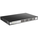 Коммутатор DL-DGS-1100-26MPP/C1A EasySmart с 24 портами 10/100/1000Base-T и 2 портами 1000Base-X SFP