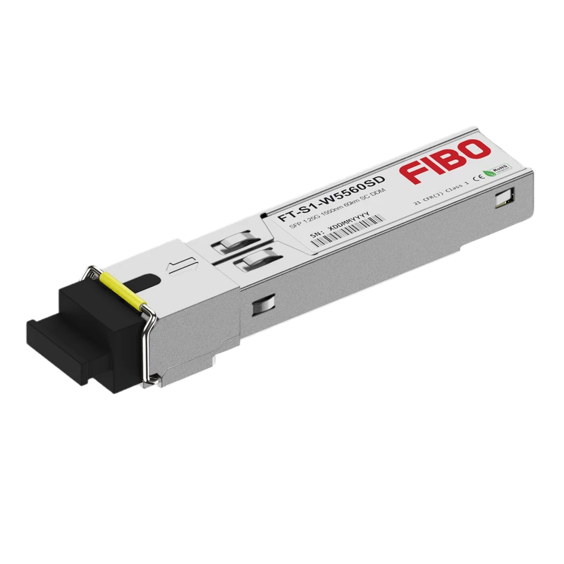 Модуль SFP FIBO FT-S1-W5560SD WDM 1.25Гбит/c, Tx1550нм Rx1310 нм, 20км SC, DDM