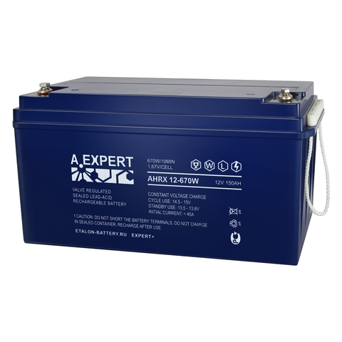 Аккумулятор A.EXPERT AHRX 12-670W, 12 В 150 Ач, габариты 482*170*240 мм