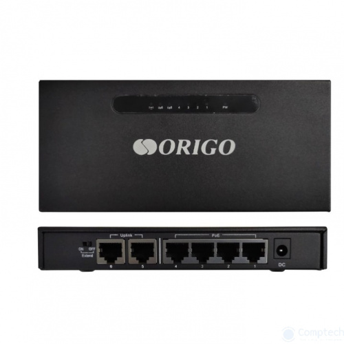 Купить ORIGO OS1206P/A1A 6х100 Base-TX (4 PoE порта), неуправляемый коммутатор магазина stels.market.